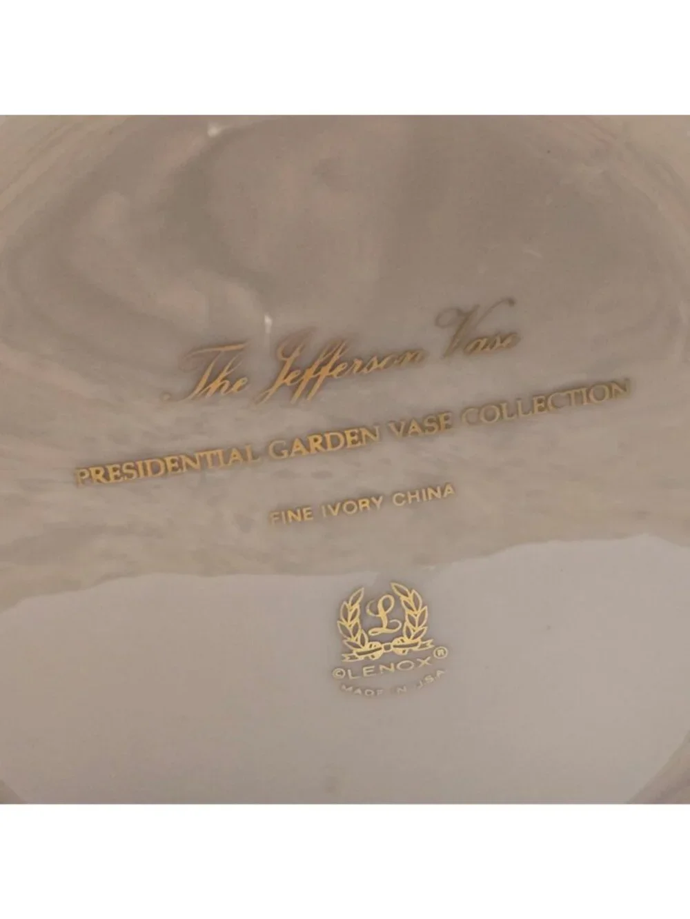 The Jefferson Vase By Lenox Presidential Garden Collection Bird & Wisteria Art,